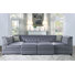 Pullin 77" W Velvet Modular Button Tufted Corner Sectional