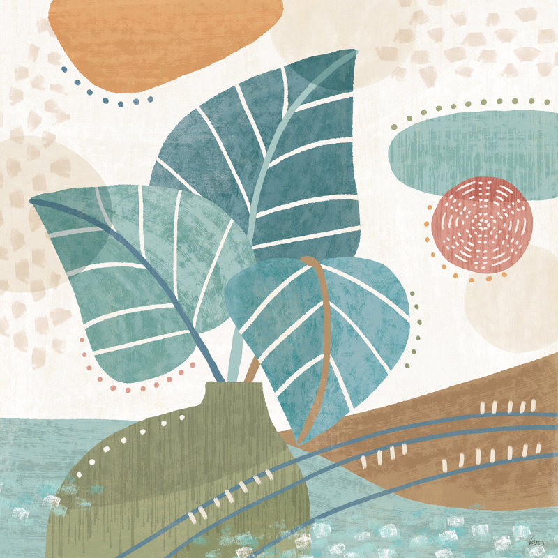 Coastal Creations V by Veronique Charron - Wrapped Canvas Painting, 51cm H x 51cm W