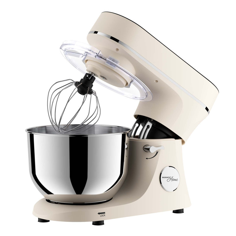 Magnavox Home, 6L Digital Touchscreen Stand Mixer, 11 Speeds, CREAM, Cream