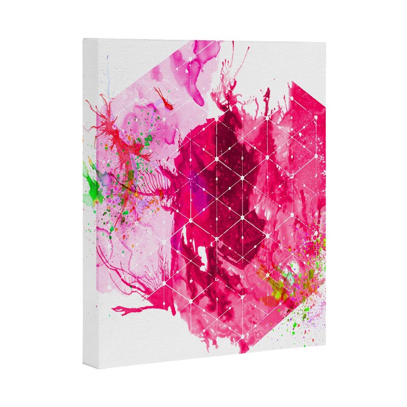 « splash », impression sur toile, H 10 po x l 8 po x P 1,5 po