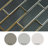 Athena Black 2" x 6" Matte Glass Brick Mosaic Wall Tile-63332421
