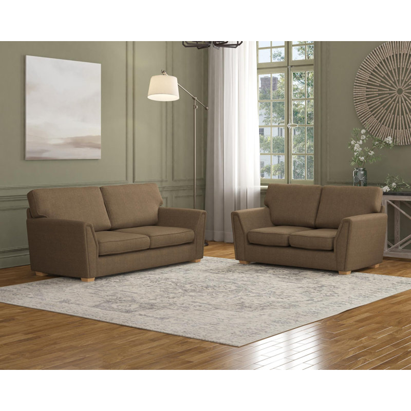 Wendleberry Three Seater and Two Seater, Fixed Back, Nutmeg