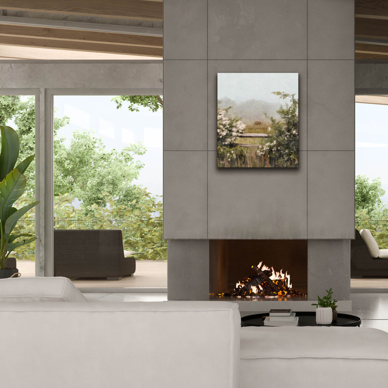 «Peaceful Pasture» par Ashley Bradley, art mural sur toile, H 30 po x l 26 po x P 1,5 po