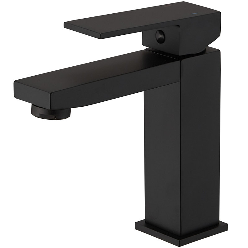 Single-Hole Single-handle Bathroom Faucet, Matte Black