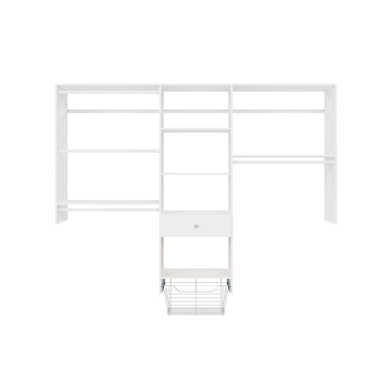 Système de garde-robe convertible Grid, Blanc