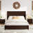 Farmhouse Solid Wood Platform Bed-1591225331-1591225313