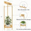 Grand support à plantes en métal - étagère à fleurs à 2 niveaux de 30 pouces avec 2 tablettes de présentation amovibles pour le balcon de la chambre à coucher (or) - Cadeaux pour la pendaison de crémaillère