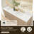 Lala 84" Double Bathroom Vanity with Grain White Engineered Stone Countertop without Mirror-1948037098