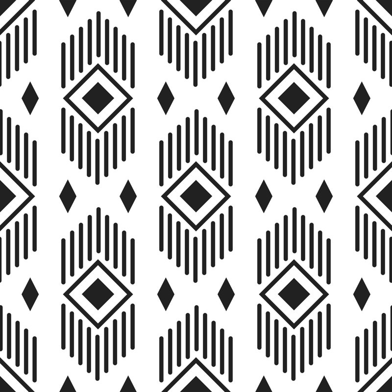 Rouleau de papier peint Tribal, L 16,67 po x l 25 po