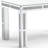31" Silver Wood Dining Table