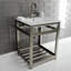 Lavabo de salle de bain console en céramique avec trop-plein-49610620-49617813