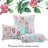 Tiffany Pink Garden Floral Quilt Set-1492194371
