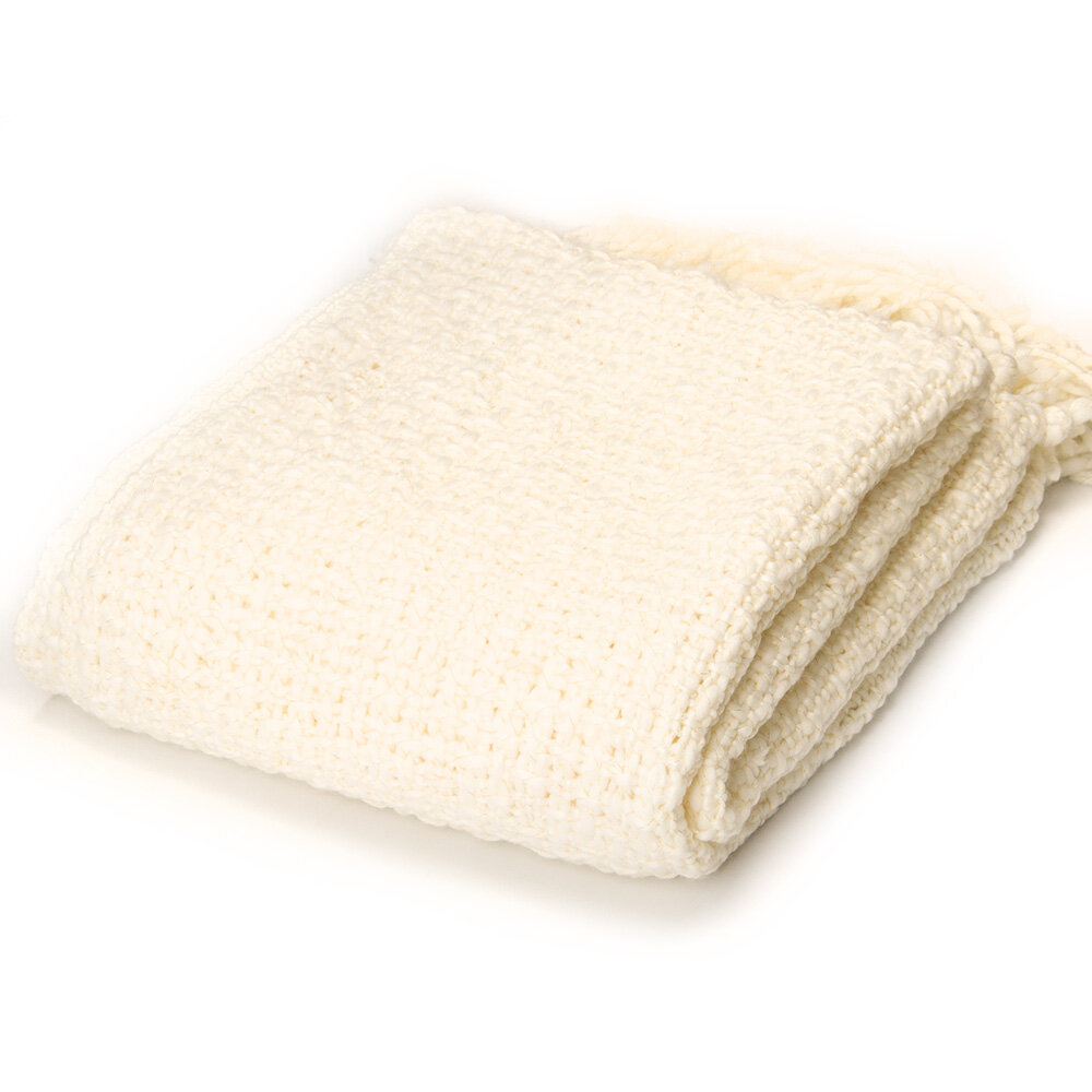 Gracie Oaks Dorney Knitted Throw Blanket & Reviews | Wayfair