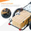 Remorque de chargement de vélo Aosom, chariot de chariot de remorque de vélo avec boîte de rangement amovible, roues à dégagement rapide de 16 po et réflecteurs de sécurité, pas de fond