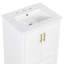 Ensemble de meuble-lavabo 24 po avec lavabo en céramique, 1 tiroir et 2 portes