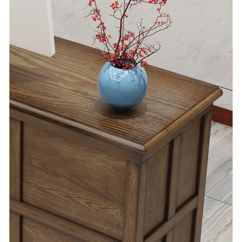 47.24" Brown Standard Solid Reception Desk, 39.37" H x 59.06" W x 19.69" D