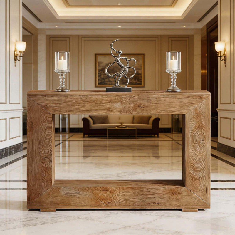 Entryway Sofa Table, Wood Console Table, Wood