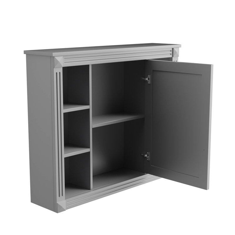Modern Bathroom Storage With Mirror Cabinet - 35'' X 7.19'' 28.7'', , Functional Wall Mounted 28'', Design, Ample Space, Concealed Privacy