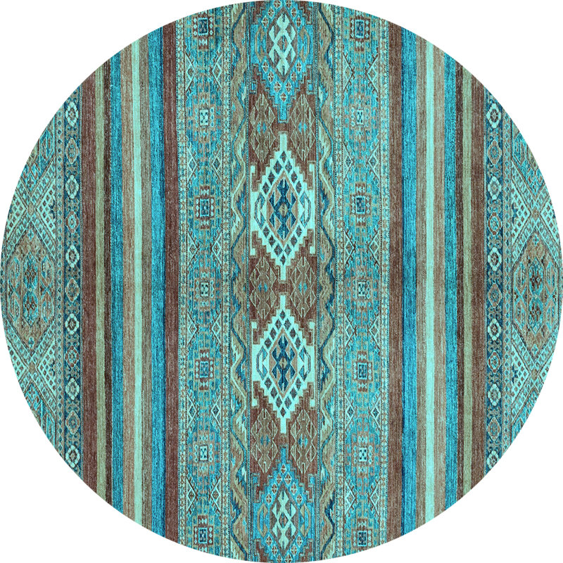 Southwestern Indoor Rug, Round 4'