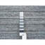 Tapis oriental rond en laine tissé à la main 8 pi x 8 pi gris Striae 317A241394064AA6ACA32D899ADEDB3E