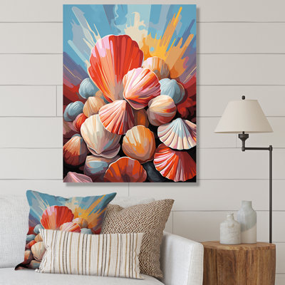 Impression sur toile Veendam Seashells Pop Art