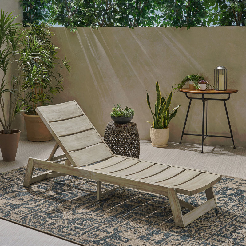 Chaise Lounge, Gray