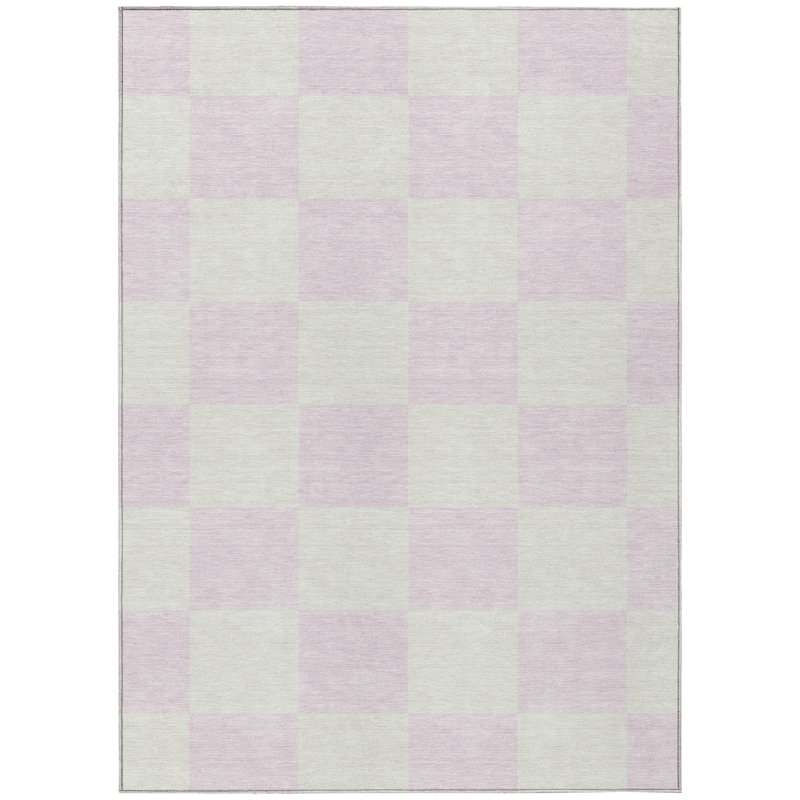 Machine Washable Indoor/Outdoor Braegger ACN2345 Geometric Rug, Rectangle 5' x 7'6"
