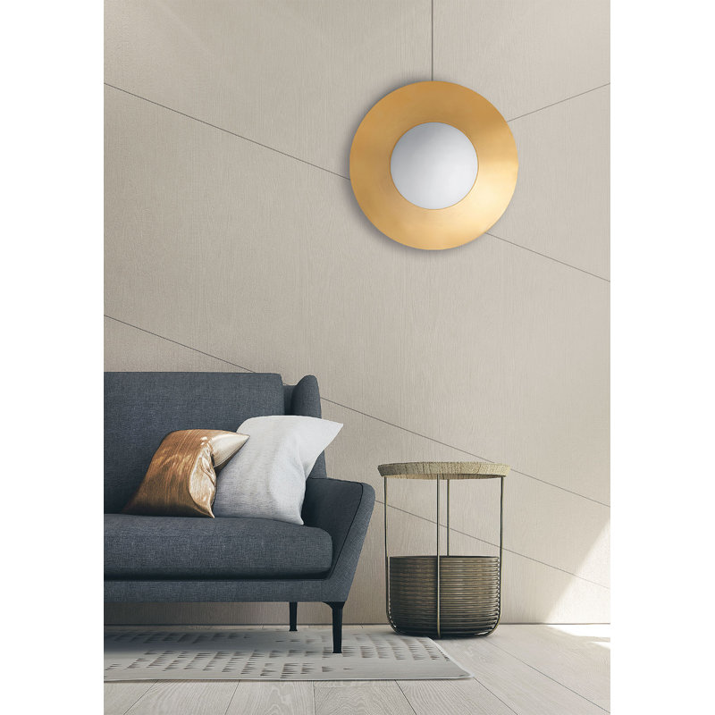 Columbus Flush Mounted Sconce, 50cm H x 50cm W x 25cm D