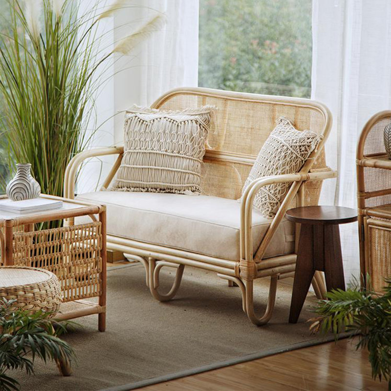 Banquette en rotin japonais