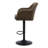 Upholstered Counter Height Stool, 360 Degree Swivel Bar Stool with Arms-174417458