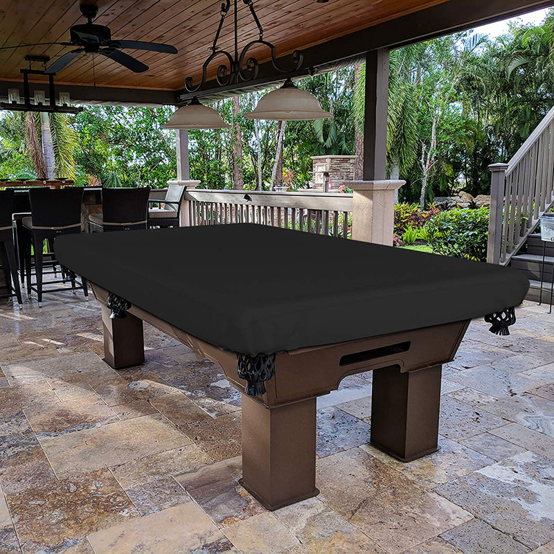 Housse de table de poker polyvalente pour l'intérieur et l'extérieur, Noir, L 42 po x l 84 po