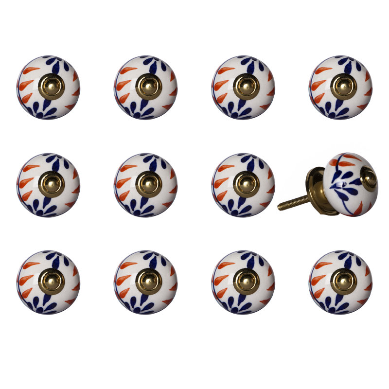 Hand Painted 1.5" Diameter Mushroom Knob Multipack