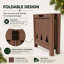 Collier/rehausseur d'arbre pliable en bois surélevé de 20 pouces de hauteur-135649782