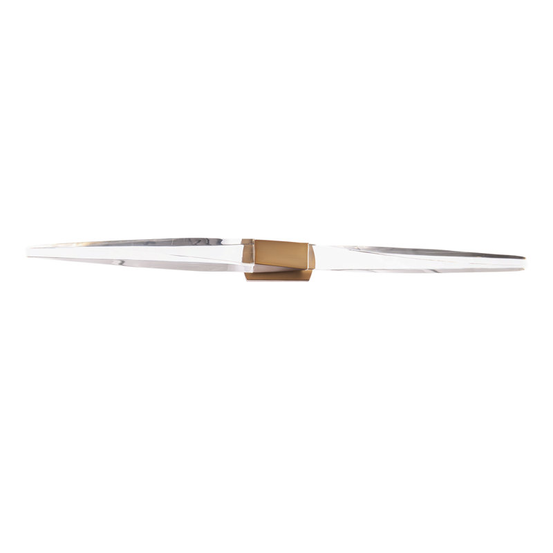 Kindjal 2 - Light LED Bath Bar, Aged Brass