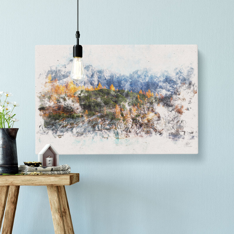 Auronzo Di Cadore Mountains Italy - Wrapped Canvas, 35cm H x 50cm W x 3cm D