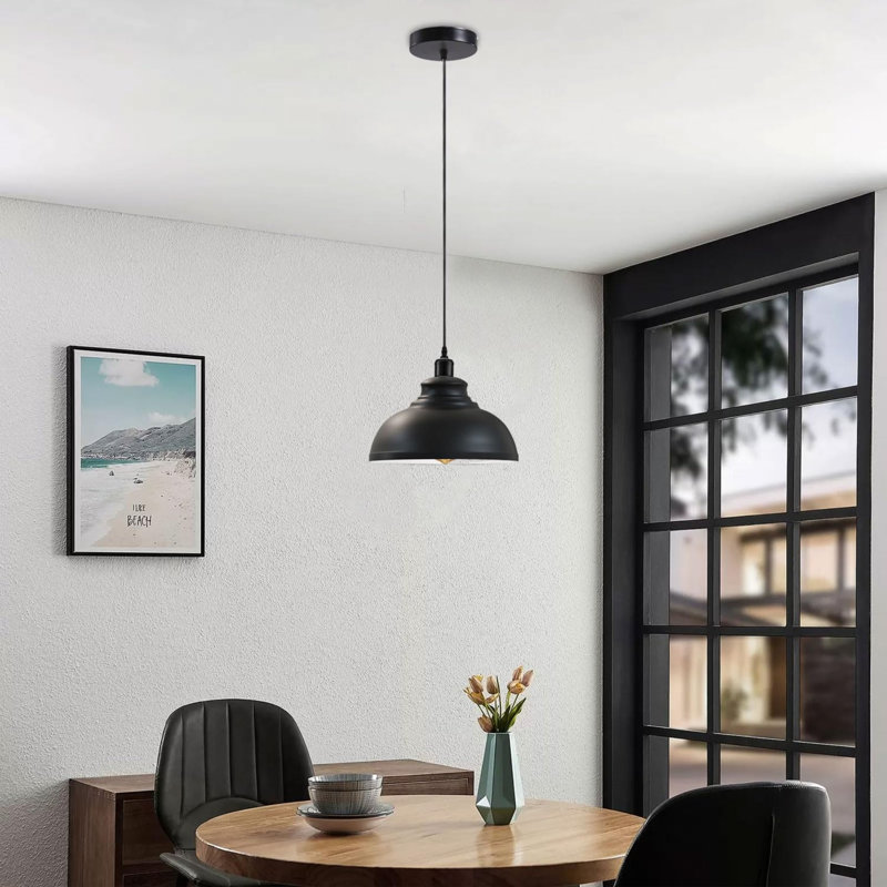 Reich 1 - Light Dome Pendant, 120cm H x 29cm W x 29cm D, Matt Black