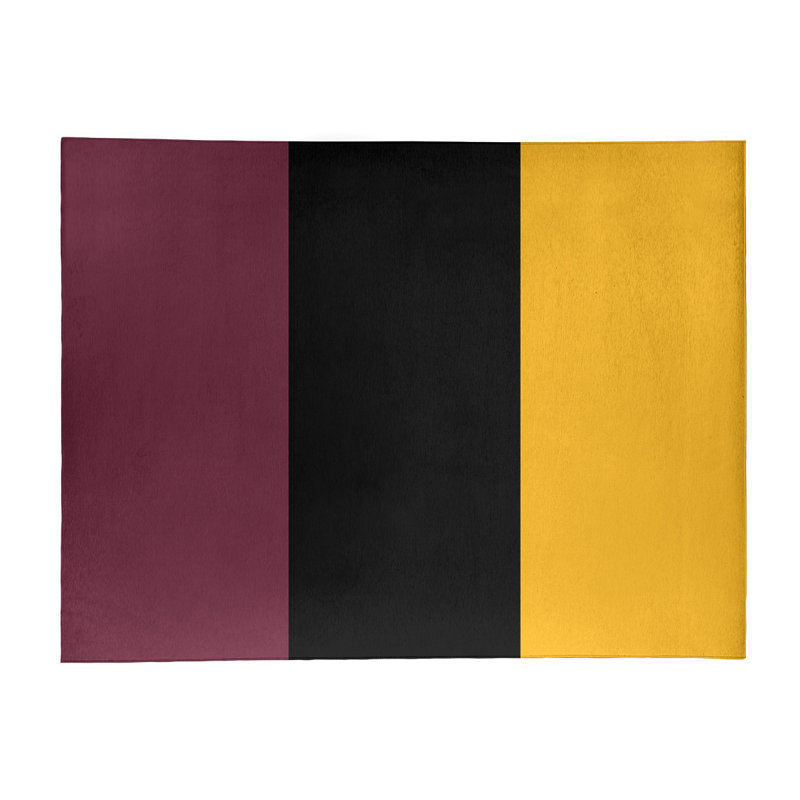 Tapis de vin rayé/noir/doré, Rectangle 8 pi x 10 pi