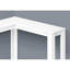 Table d'appoint de salon, console d'angle étroite en stratifié blanc, table de construction moderne