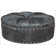 Round Leather Ottoman