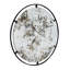 D31.5X0.5 "Miroir rond Theodor avec design industriel et cadre en métal pour la décoration murale