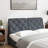 vidaXL Headboard Cushion Piran Dark Grey 137 cm Velvet-986923701-986923702