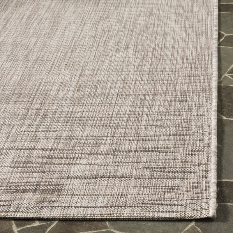 Arneshia Beige/Brown Indoor/Outdoor Area Rug, Rectangle 9' x 12'