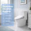 Siège de bidet intelligent avec ouverture / fermeture automatique du radar, chauffage instantané, lavage et séchage à chaud, affichage à DEL, commande à bouton latéral