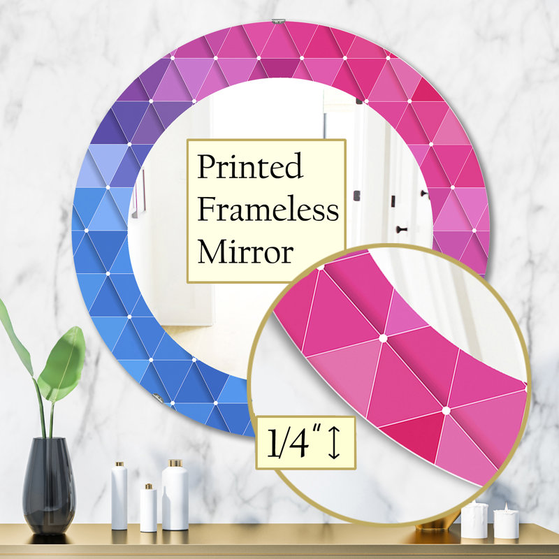 Miroir d'appoint triangulaire Colourfields 15, H 31,5 po x l po