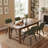 Heitger Tufted Wing Back Side Chair, Faux Leather Upholstered Dining Chair with Metal Legs-1356984078