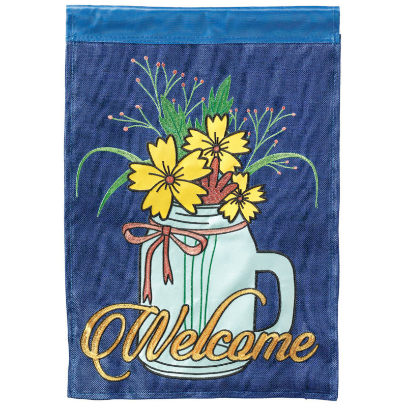 Drapeau de jardin en nylon 18 x 13 po Eker