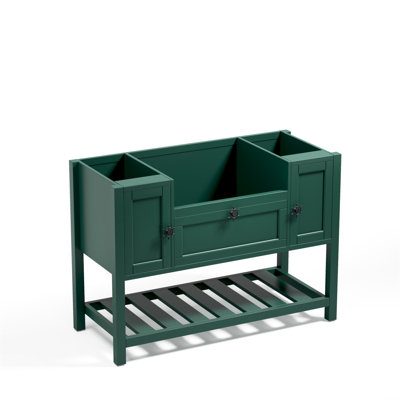 【Lavabo non inclus, seulement meuble-lavabo】 Meuble-lavabo en bois massif sans comptoir 47 po X P 20 po P 33,6 po H