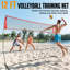 Filet de volleyball Zealfeel, ensemble d'entraînement de 12 pieds réglable en hauteur, pratique autoportante portative pour frapper ou servir des perceuses, pop-up avec sac de transport pour la cour ou l'extérieur-124947351