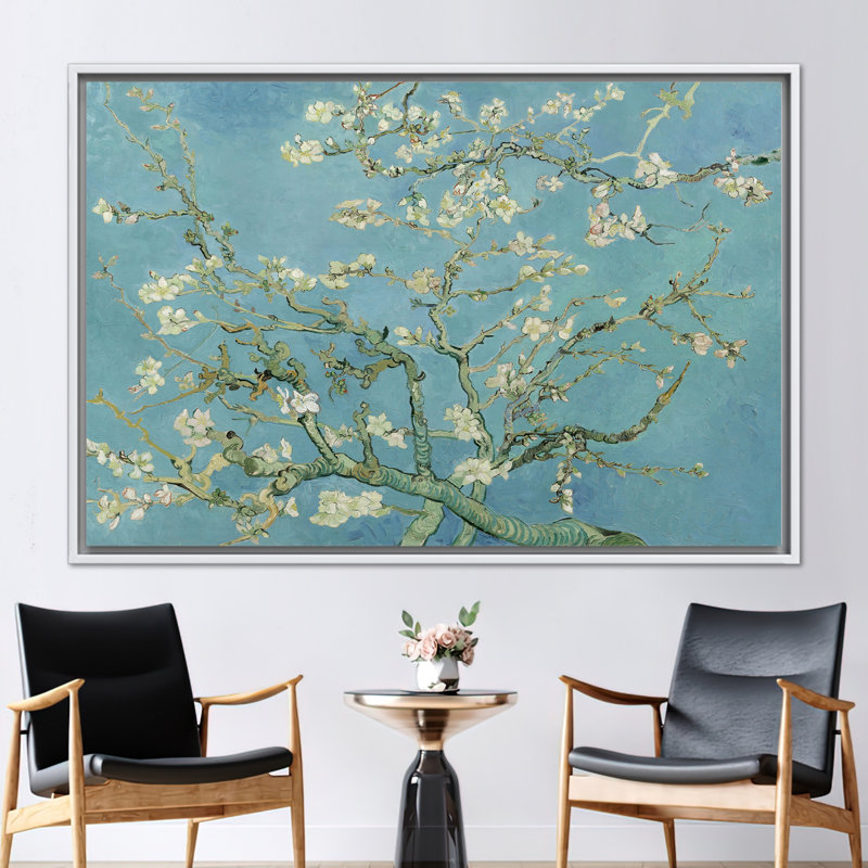 Vincent Van Gogh, H 45 po x l 100 po, Reproduction encadrée sans passe-partout, Blanc