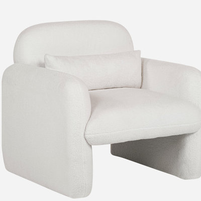 Canapé simple 33,86 po et coussin décoratif, structure en bois massif, capacité de 300 lb pour les petits espaces